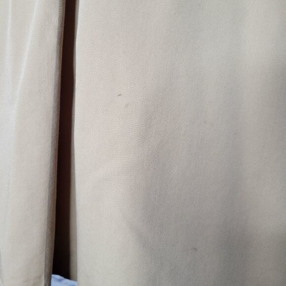 Vintage 70s Montgomery Ward Tan Lightweight Mod Coat, size 16 - Picture 5 of 8